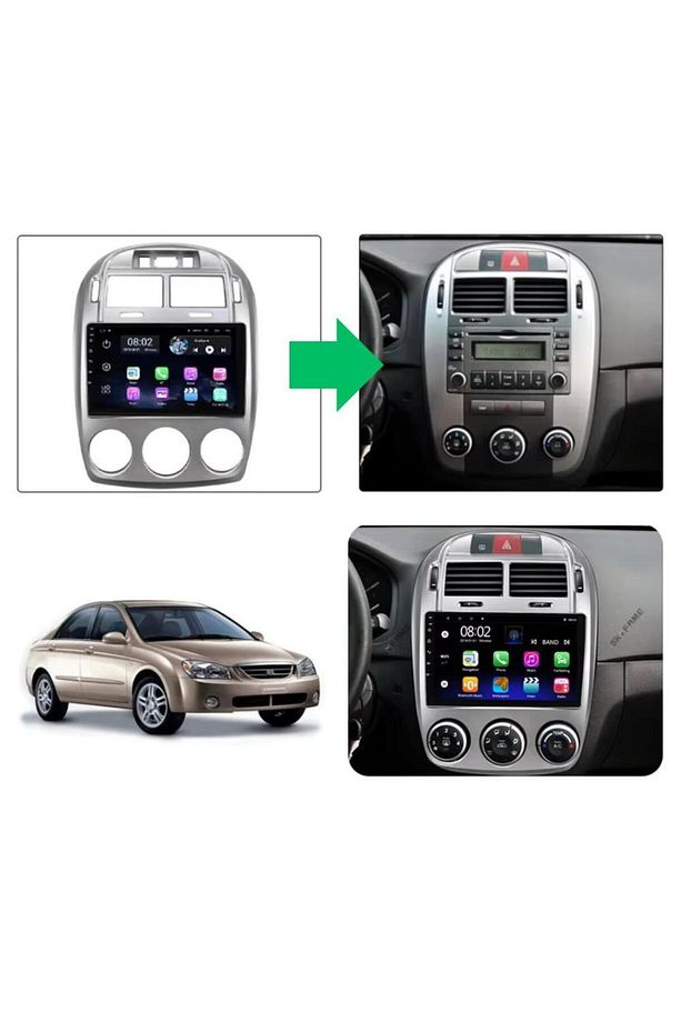 Kia Cerato Android GPS Carplay 2+32 GB Multimedya Teyp (2004-2006) - 1