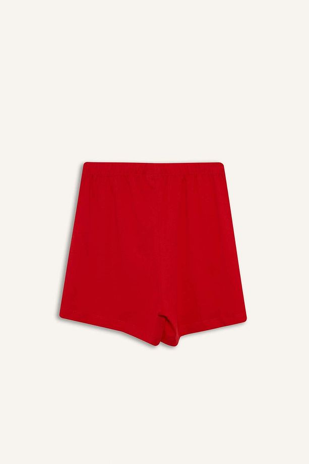 Kız Çocuk Pijama Takımı Baskılı Kısa Kollu Üst Beli Lastikli Şort E0667A825HS - 7