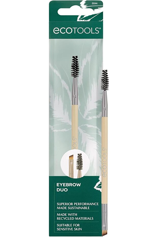 Eyebrow Brush Duo, Tame, Sculpt & Fill in Brows, Multipurpose For Eyebrow Gel Powder ET0044