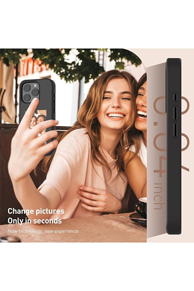 IPhone 15 Pro Case - Techsuit SmartScreen NFC - Black - 6