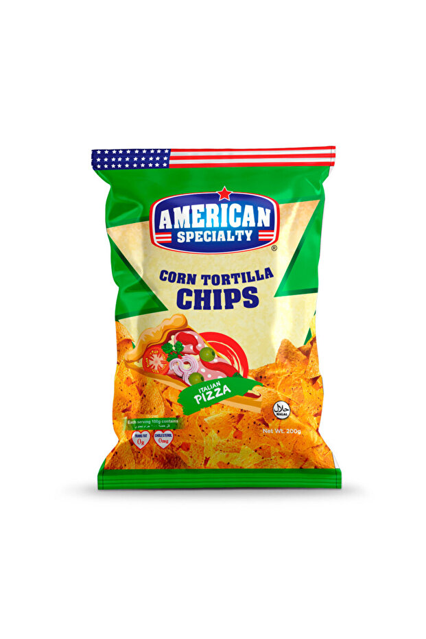 Corn Tortilla Chips Italian Pizza - 200 grams x 4