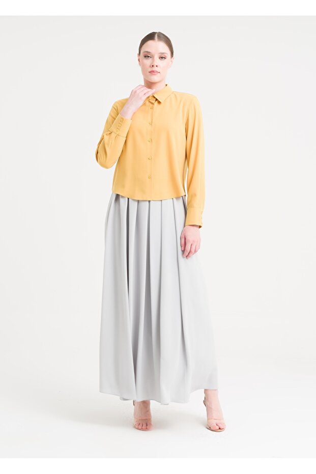 Sık Pileli Etek - 1