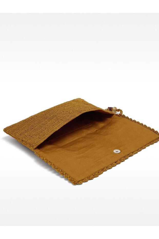 Ayna Efektli Örme Çanta - 5