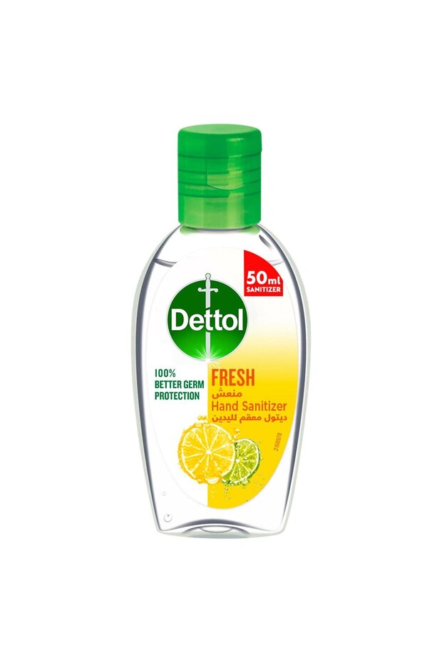 Fresh Anti-bacterial Instant Hand Sanitizer 50 ml Kills 99.9% Germs, Quick-dry Formula,