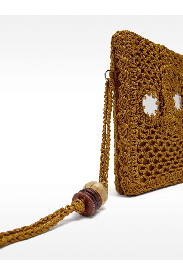 Ayna Efektli Örme Çanta - 3