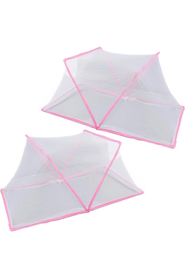 KATLANABİLİR PEMBE ÇOCUK VE BEBEK KAMP CİBİNLİK - 5