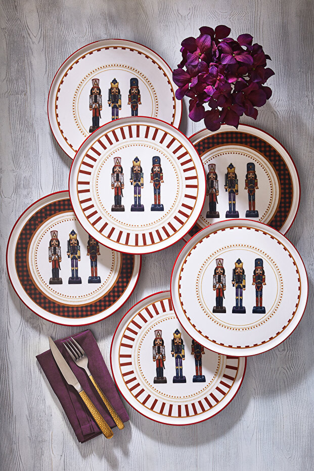 Kurşun Asker 6 Parça Servis Tabağı Seti - 1