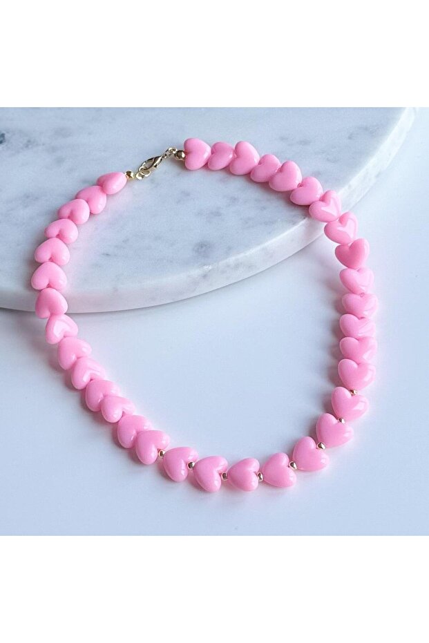 Kalp Boncuk Kolye - 1