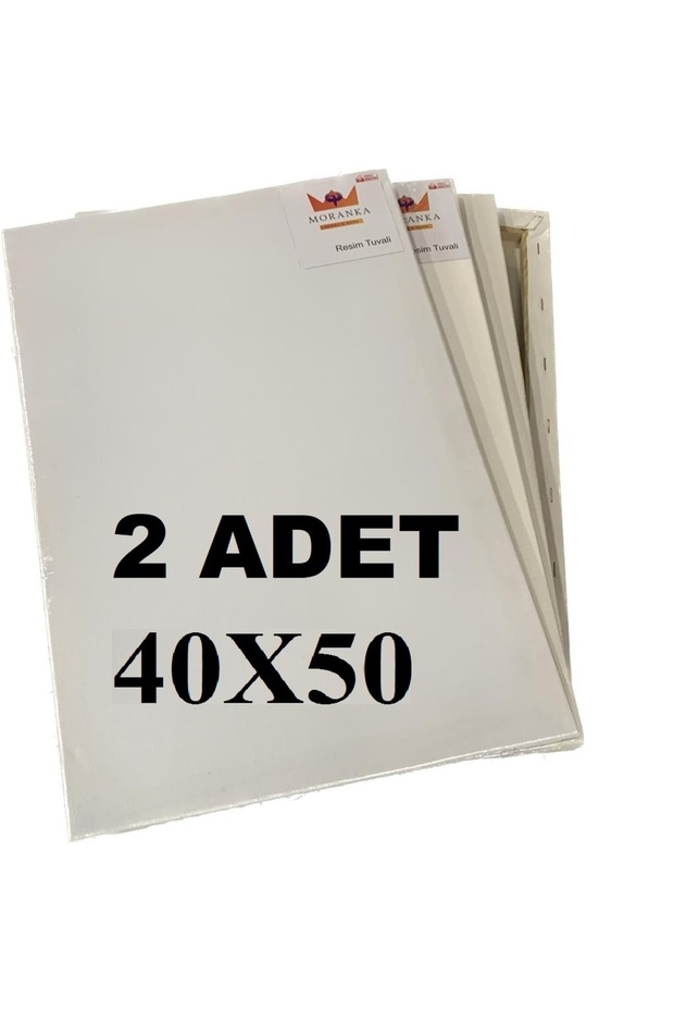 Moranka Tuval 2 'li 40x50 Çift Astarlı Arkadan Zımbalı Tuval - 1