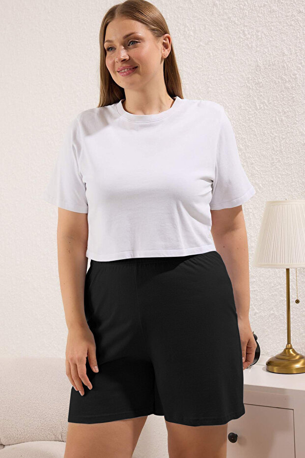 Çok Renkli 3'lü 100% Pamuk Süprem Örme Pijama Altı TBBSS25IA00006 - 7