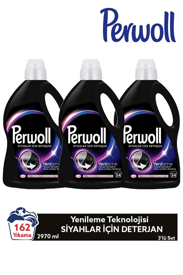 Sıvı Deterjan Yenileme Siyah 2.97L 3'lü Set (Toplam 8.91L) – Siyahlar İçin Yoğun Bakım - 1
