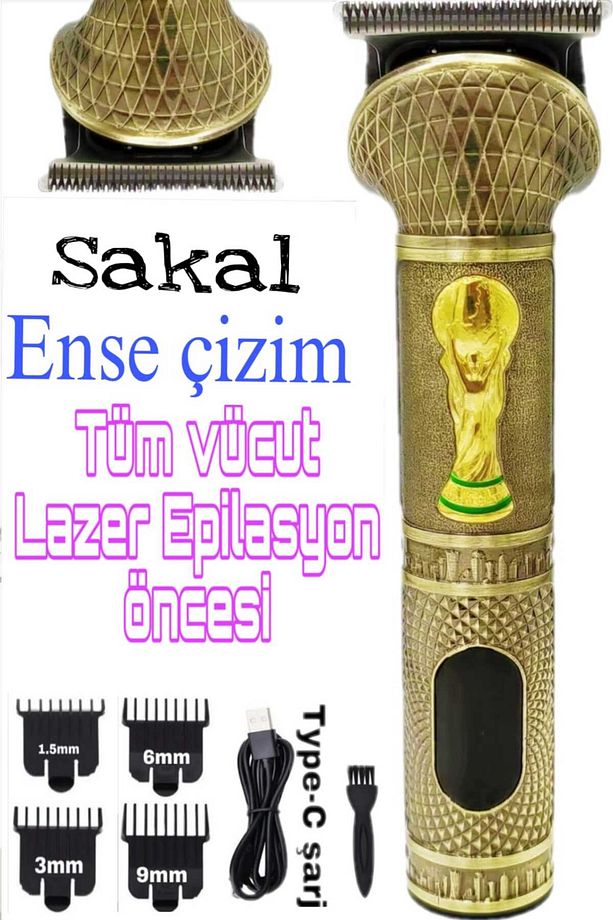 Tüm Vücut İçin Profesyonel Tıraş Makinesi Sakal Ense Vücut Kesimi Lazer Epilasyon Öncesi Uygun - 5