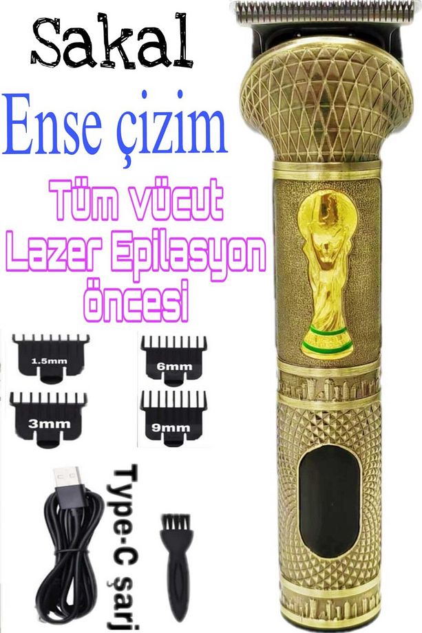 Tüm Vücut İçin Profesyonel Tıraş Makinesi Sakal Ense Vücut Kesimi Lazer Epilasyon Öncesi Uygun - 4