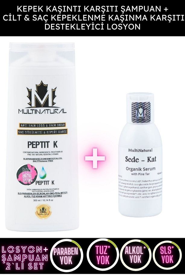 Kepek Şampuan, Saç Dökülmesi Şampuanı 300ml + Kepeklenme Egzamanskremi 100ml - 3