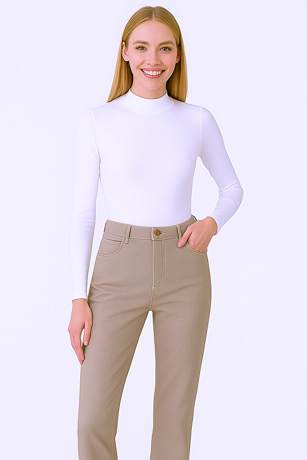 Women's Turtleneck Long Sleeve Tank Top