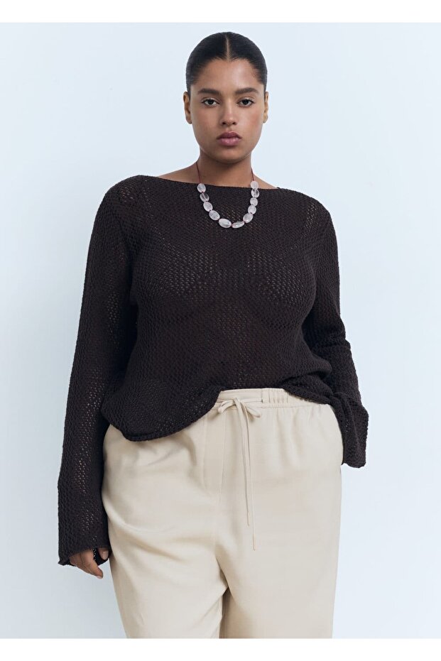 Bağcıklı dökümlü pantolon - 7