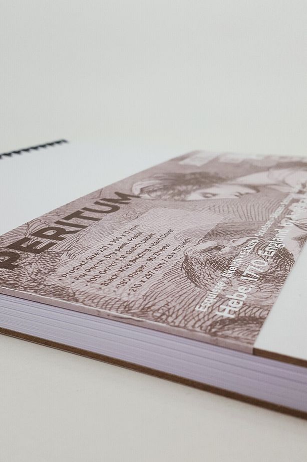 PERITUM A4 Sketchbook 100 Gr/m² 180 Sayfa-90 Yp.Sert Kapak Eskiz Defteri - 7