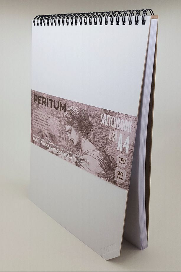 PERITUM A4 Sketchbook 100 Gr/m² 180 Sayfa-90 Yp.Sert Kapak Eskiz Defteri - 2