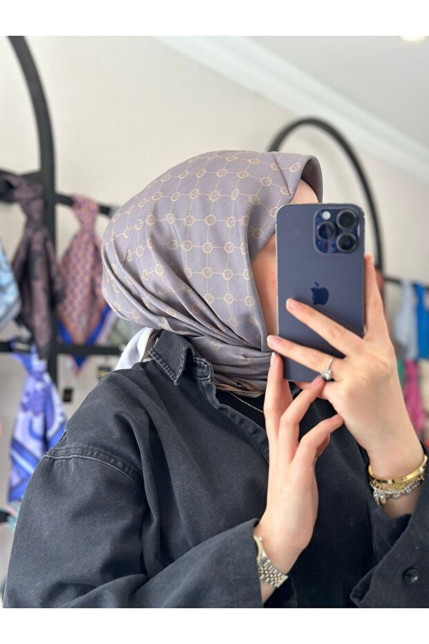 MONOGRAM PAMUKLU SOFT EŞARP - 1