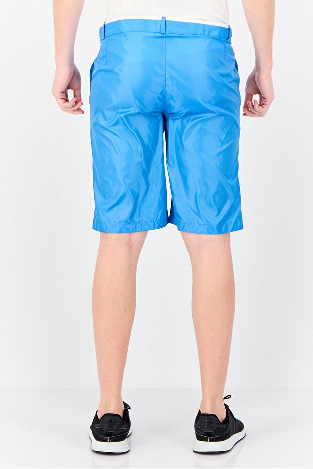 شورت رجالي سادة، أزرق - 3