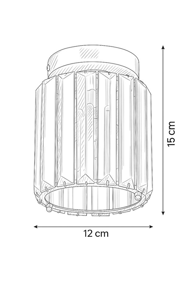 Plafonyer Tavan Siyah Y-12 Avize - 4