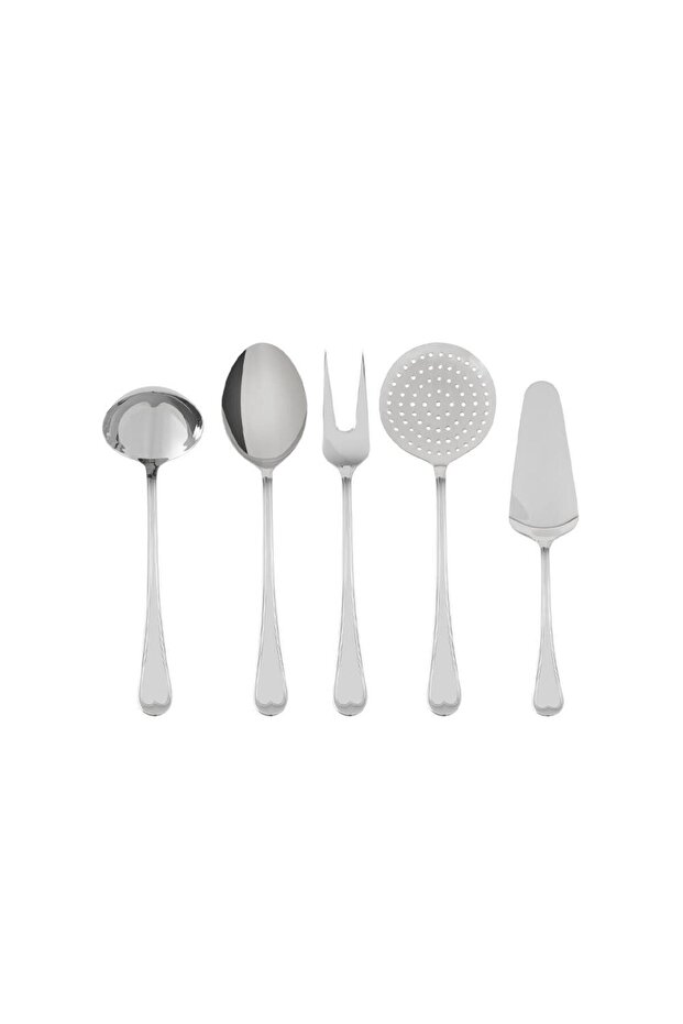 Topkapı 5 Parça Çelik Servis Seti - 2