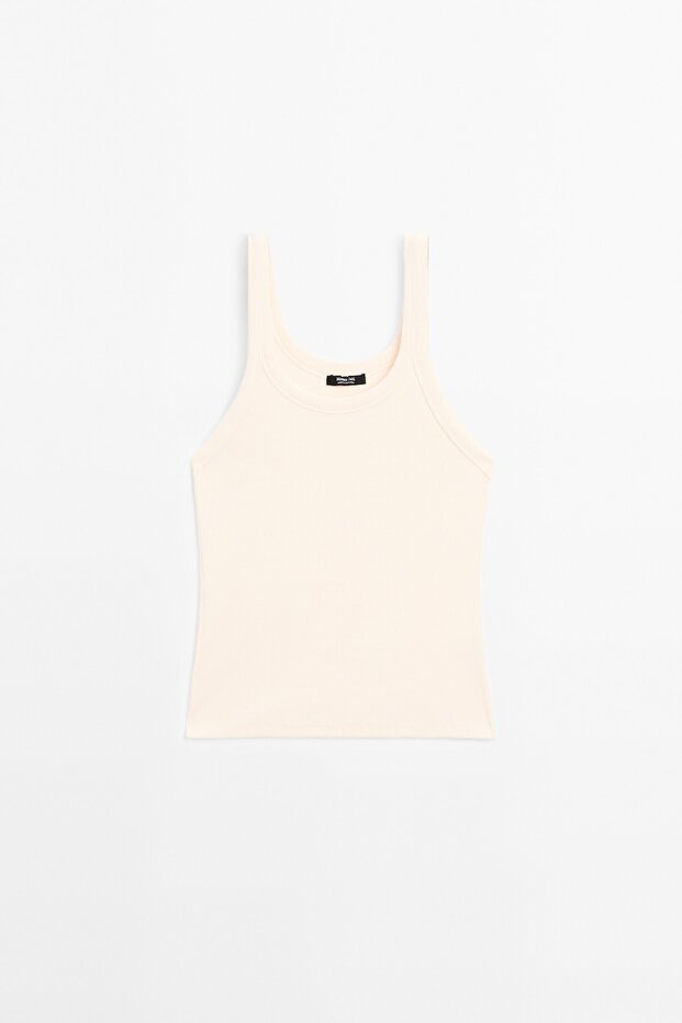 Pamuklu bisiklet yaka top - 4