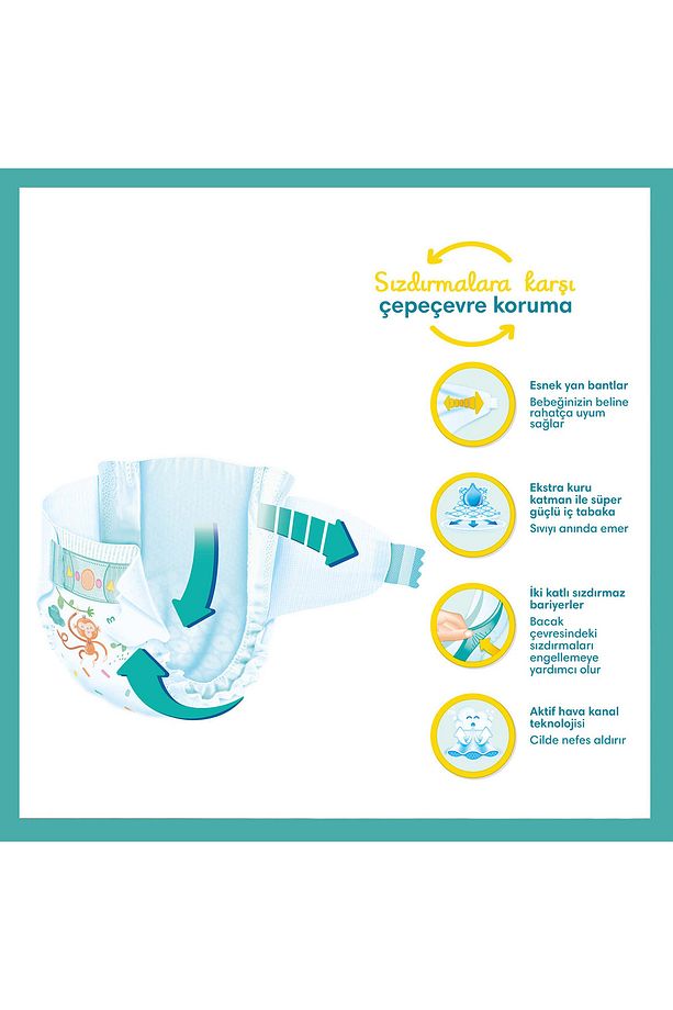Pampers Bebek Bezi Aktif Bebek 7 Beden 34 Adet Fırsat Paketi - 6