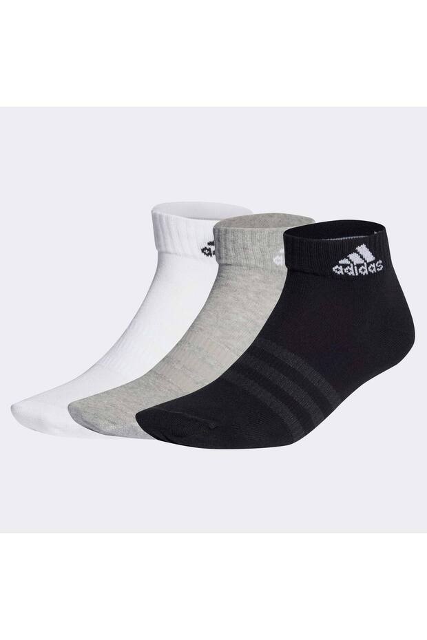 IC1283 T SPW ANK 3P Unisex Havlu Çorap Siyah Gri - 1