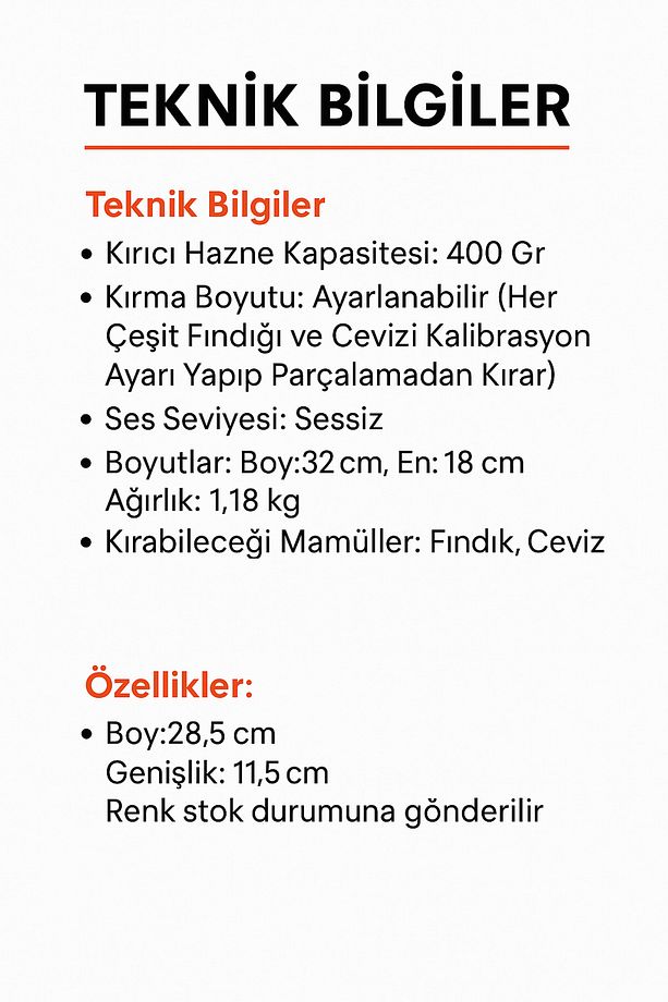 Pratik Kollu Fındık, Ceviz, Badem Kıracağı Kollu Değirmen - 4