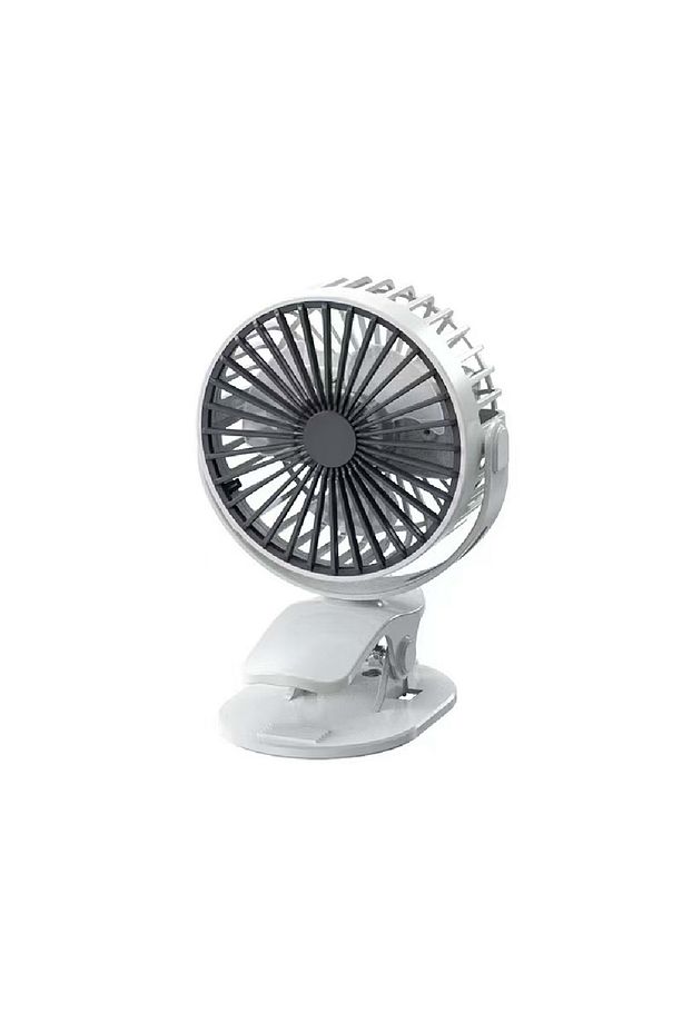 Taşınabilir USB Klipsli Fan Şarj Edilebilir, 720° Dönebilme, 3 Hız Yaz ve Dış Mekan Kullanımı İçin - 1
