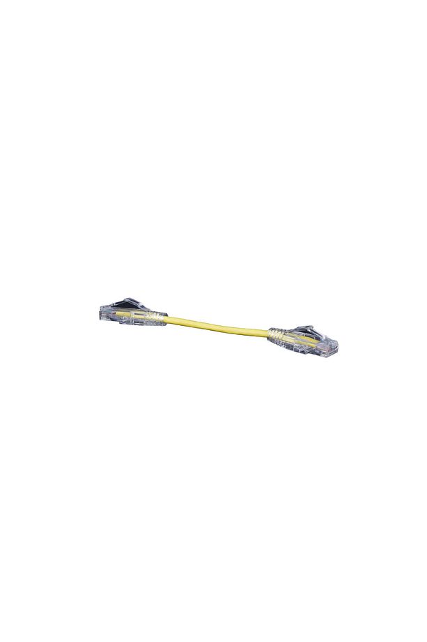 Cat6a 10gigabit 28awg 0.15m Sarı Patch Cord Kablo – 50u Altın Uçlu, Yüksek Hızlı (1ADET) - 3