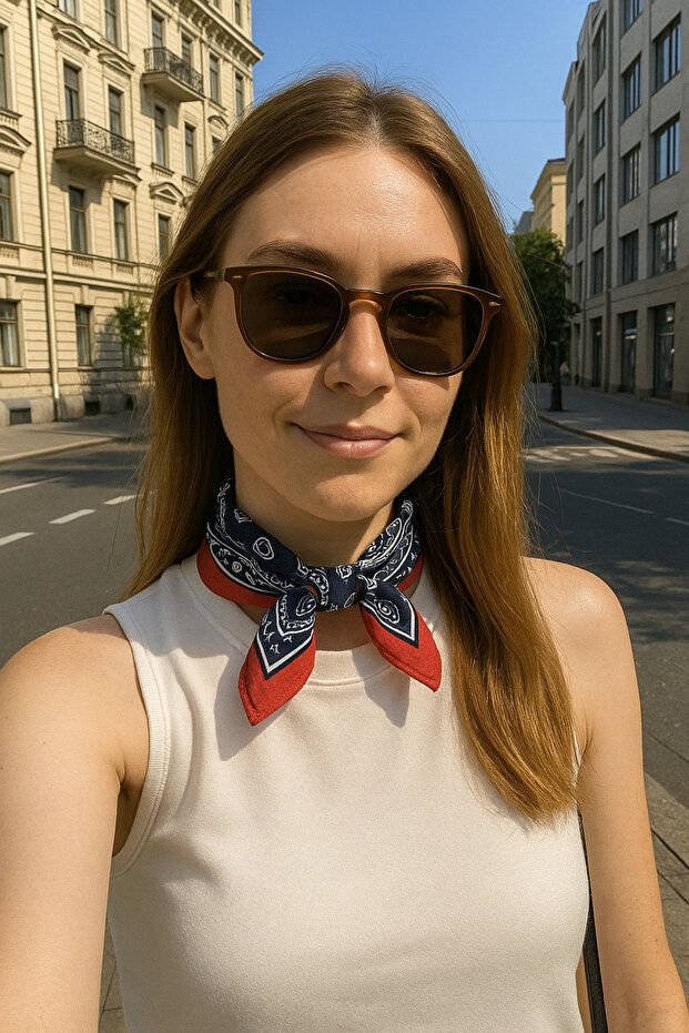 Fular Desenli Bandana Fular - 4