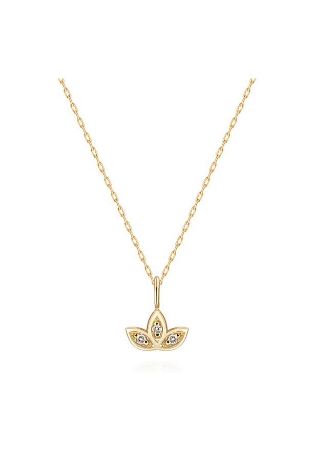 0,01 Karat Pırlanta Lotus Kolye - PR01554 - 1