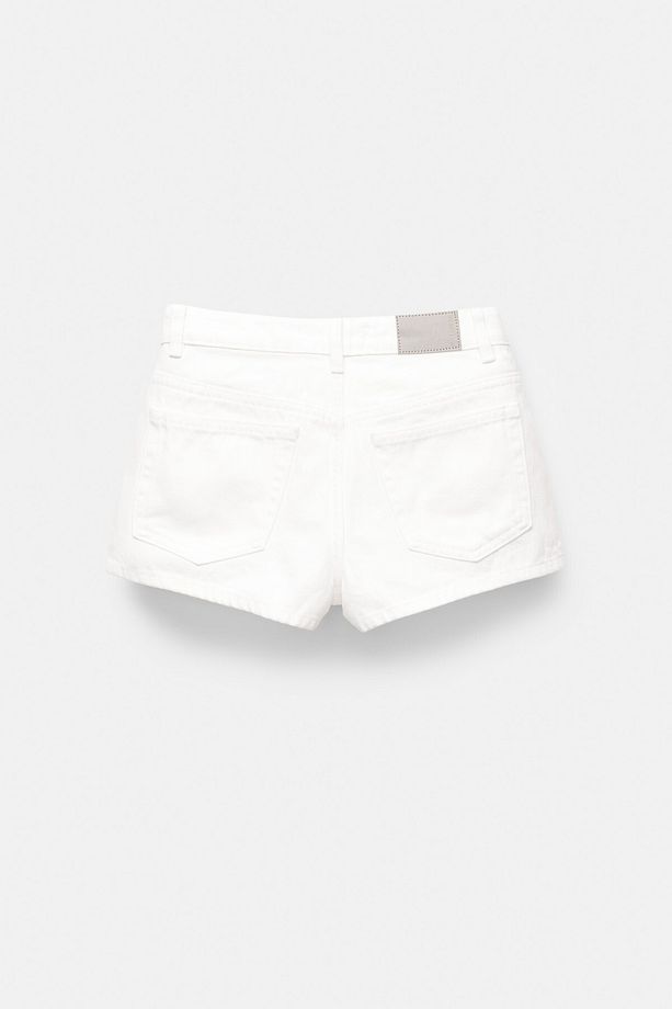 Parlak Taş Detaylı Denim Şort - 8