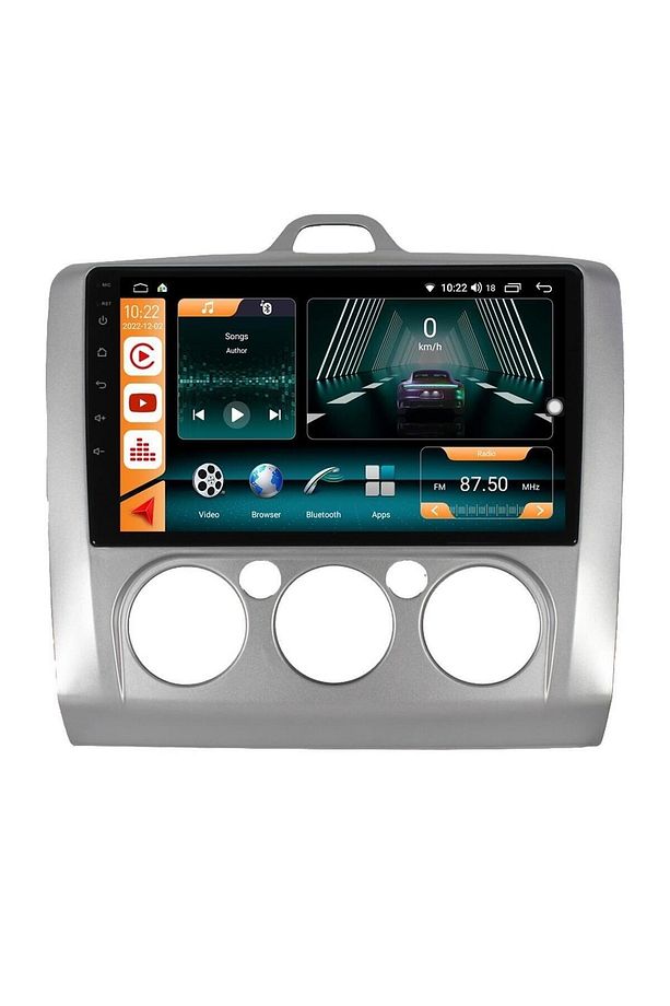 FORD FOCUS 2 ANDROİD 12 MULTİMEDYA CARPLAY 8GB RAM + 128GB HDD NAVİGASYON EKRAN - 7