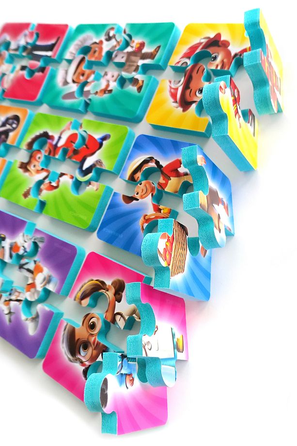4 Parçalı 9 Adet Meslekler Kalın Çocuk Puzzle Yapboz - 5