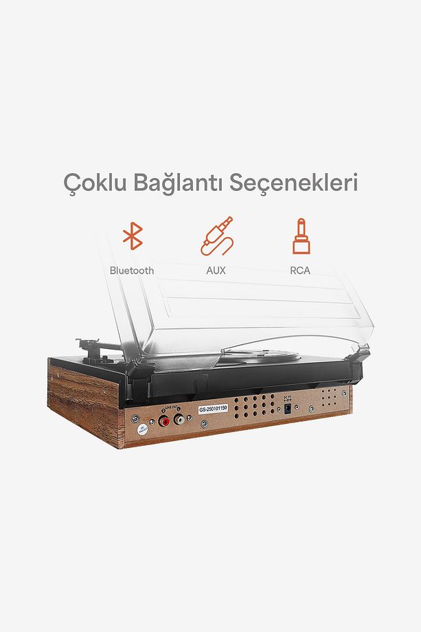 Dahili Hoparlörlü Bluetoothlu Ahşap Pikap DB-9191 Rustik - 3