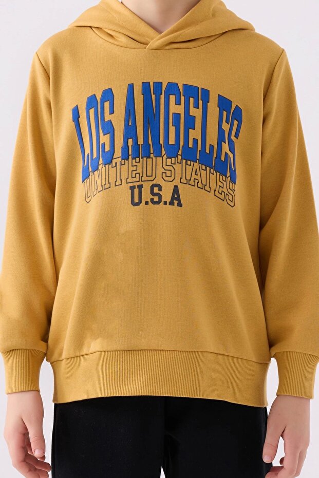 Boy's Tracksuit - Mustard - 4