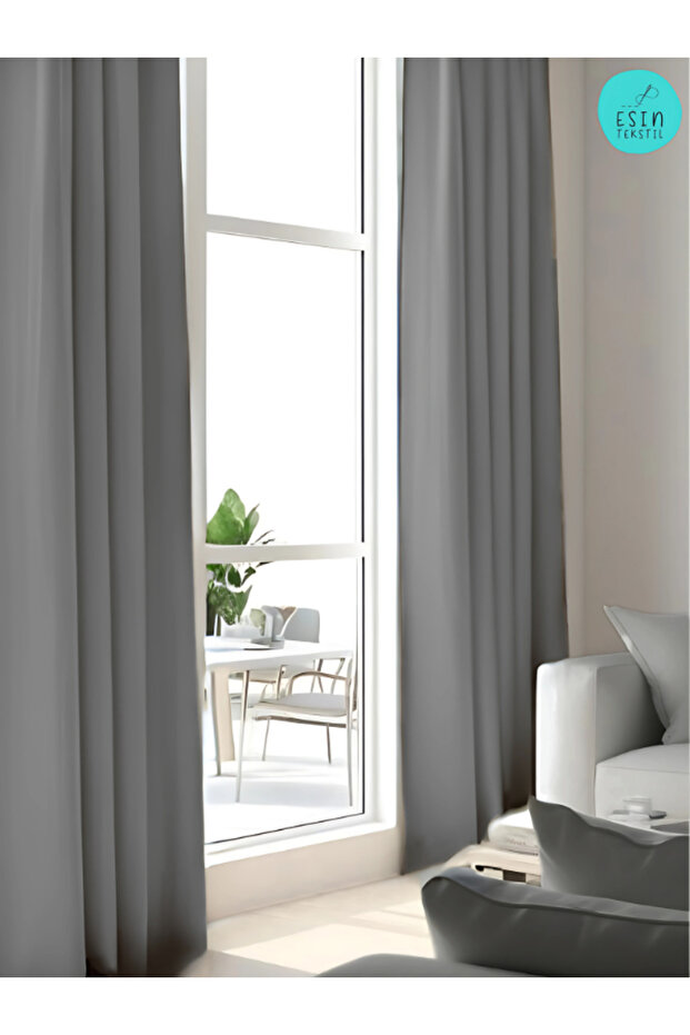 Light Gray Blackout Light Proof Extra-Forced Blackout Sunshade Curtain