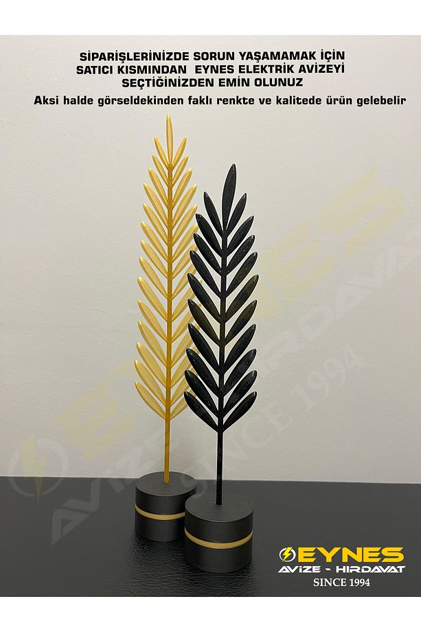 Modern Minimalist Dekoratif Gold ve Siyah Yaprak Seti Ev Dekorasyonu Şık Ve Zarif Aksesuar - 2