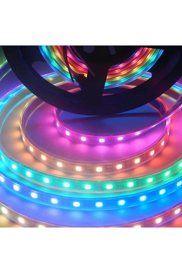 Elektronikaled - 5Volt Ws2812B Argb Adreslenebilir Pixel Şerit Led Ip68 Metrede 60 Led (5 METRE) - 3