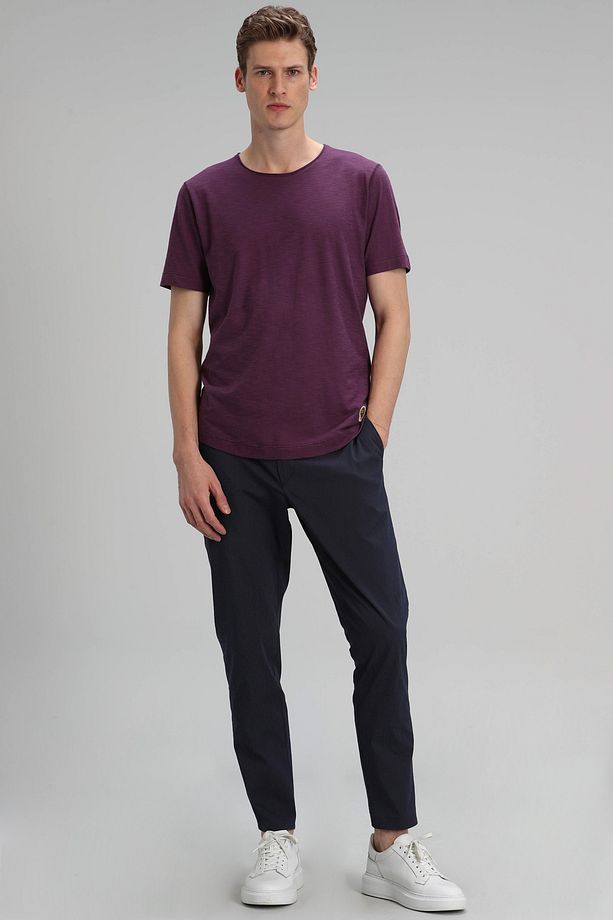Junya Modern Grafik T- Shirt Mürdüm - 3