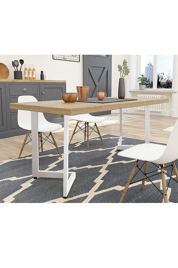 Metal Masa Yemek Masası Çalışma Masası Ayağı 2 Adet Ayak 72 Cm Mobilya Ayağı - 3