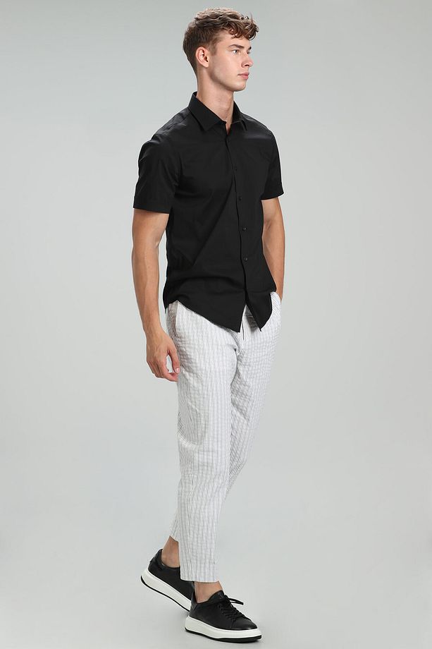 Arus Erkek Smart Gömlek Slim Fit Siyah - 5