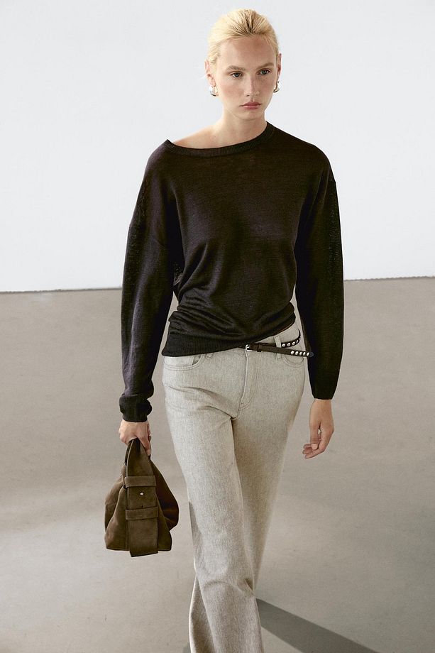 %100 keten oversize triko kazak - 3