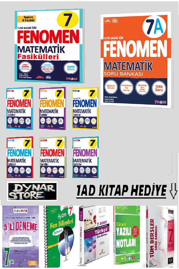 Fenomen 7.sınıf Matematık 6 Fasıkül Ve Matematik A Soru Bankası - 6