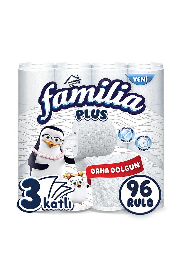 Plus Tuvalet Kağıdı 96 Rulo (32 RULO X 3 PAKET) - 1