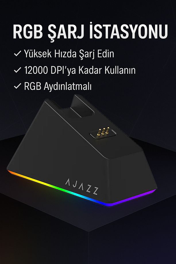 Aj139 V2 Mc 12.000 Dpı Paw3311 Ultra Hafif 3 Modlu Oyuncu Mouse - 500mah Batarya - 5