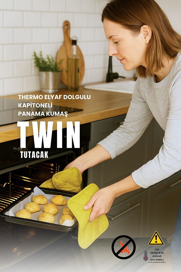 Twin Isıya Dayanıklı Fırın Tutacağı (1 ADET) - 3